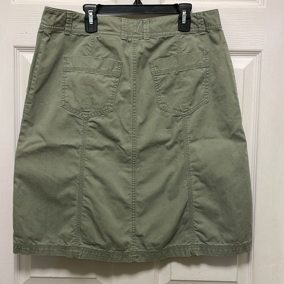 Eddie Bauer |Olive Green |Button Down |ALine |Knee-Length |Casual|Skirt |Size 10 - Picture 5 of 16